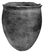 Ceramic urn from Richmond County, North Carolina
