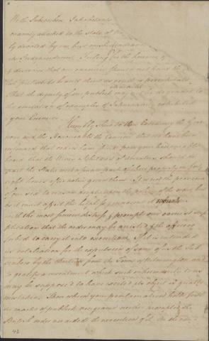 Primary source image: A petition to protect families of loyalists