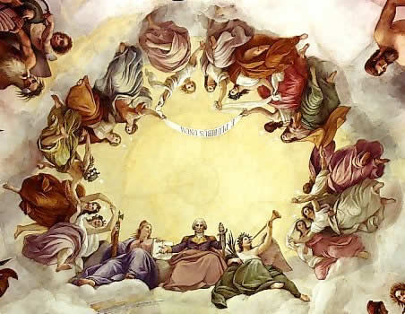 The Apotheosis of Washington Detail (George Washington Rising to the Heavens)