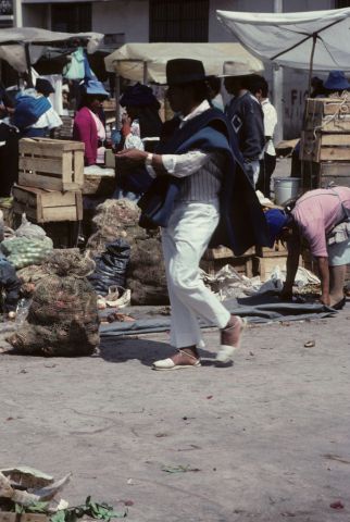 Traditional clothing in Otavalo, Ecuador