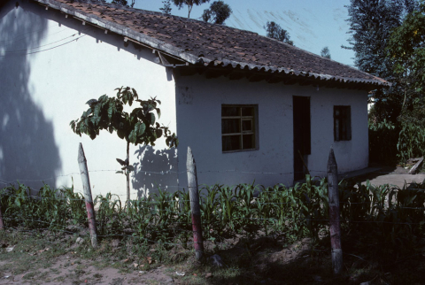 Tile-roofed cottage near Otavalo, Ecuador