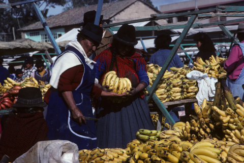 Fruit market in Saquisilí, Ecuador