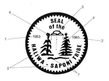 Diagram of the Haliwa-Saponi tribal seal