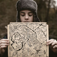 Holding a map