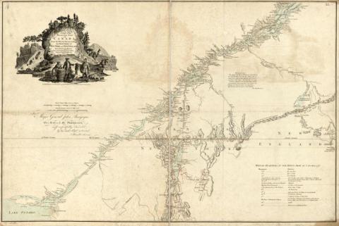 1777 Map, Canadian-United States Border