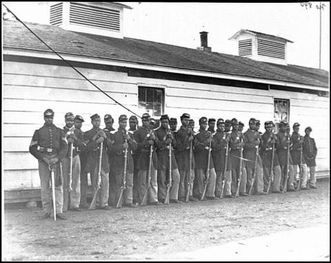 Company E, 4th U.S. Colored Infantry, at Fort Lincoln