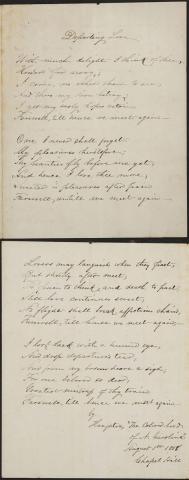 George Moses Horton's Departing Love 