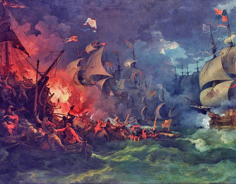 Defeat of the Spanish Armada, 8 August 1588