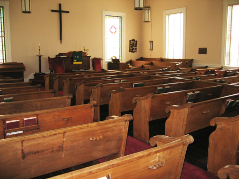 Milton Presbyterian Church interior