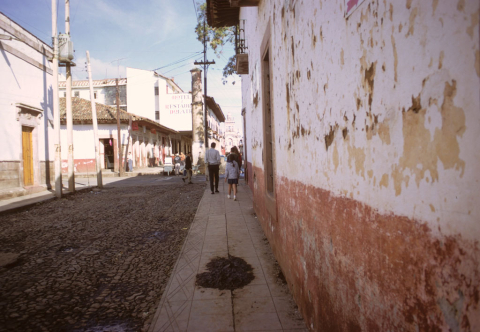 Colonial street in Pátzcuaro, Mexico