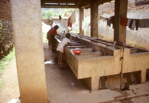 Wash house in Tzintzuntzan, Mexico