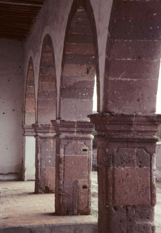 Arched church walkway in Atotonilco, Mexico