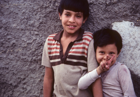 Two young kids in Guanajuato, Mexico