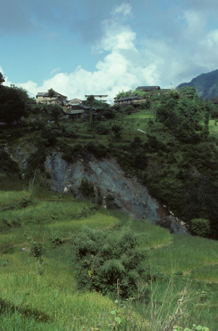 Mountain village in Nepal