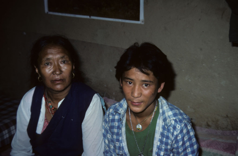 Tibetan woman and man