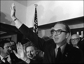 Jesse Helms celebrates his victory, 1972