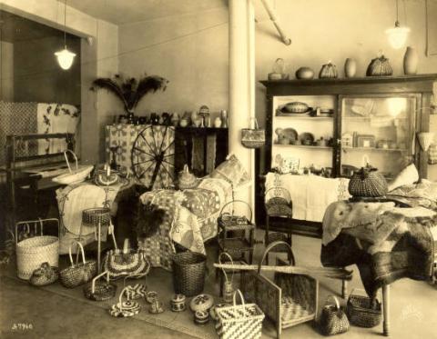 Allanstand Cottage Industries salesroom interior