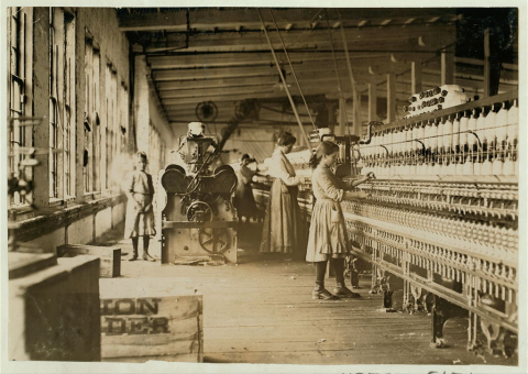 Two young spinners in Catawba Cotton Mills