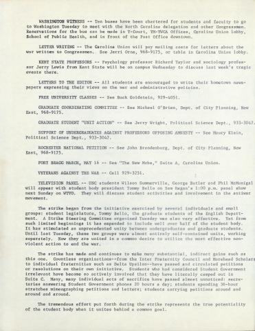 UNC Strike Press Release 2