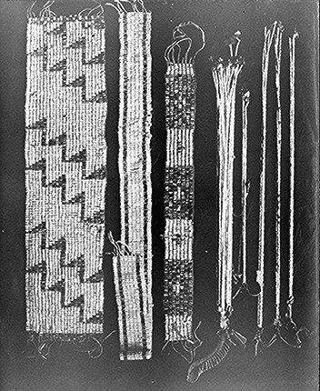 String and belt wampum, ca. 1890
